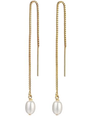 Katy Faye Rosa Threader Earrings - Metallic