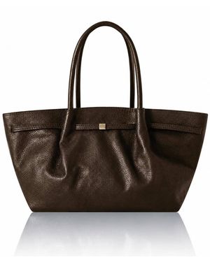 Betsy & Floss Perugia Leather Tote Bag - Brown