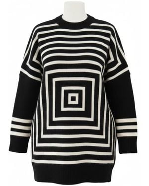 Saint Grace Beatnik Cotton Oversize Jumper — Luxury Knit - Black
