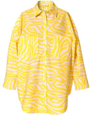 AGGI by HALEWSKI Willow Hello Yellow Oversized Shirt
