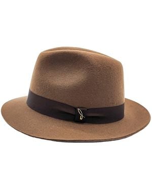DORIA 1905 Havana Wool Felt Fedora Hat - Brown