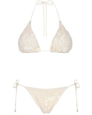Aguaclara Neutrals La Perle Triangle Top - White
