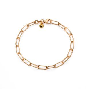 Nellou Jewellery Paperclip Bracelet Plated Sterling - Metallic