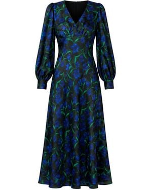 SACHA DRAKE Ophelia Midi Dress - Blue