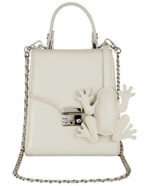 F3Rog by Rana Neutrals Crossbody Box Bag - White