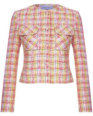 NAZLI CEREN Irma Cropped Cotton Twill Jacket - Pink
