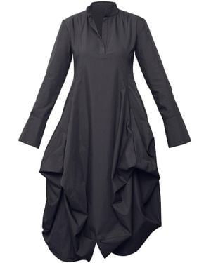 Metamorph Asymmetric Shirt Dress - Blue