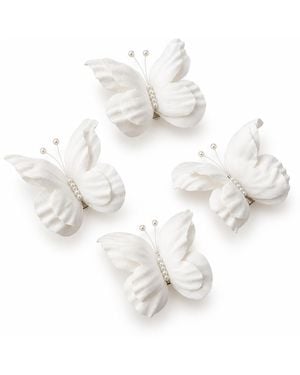 Yeva Sebastia Butterfly Hair Clip - White