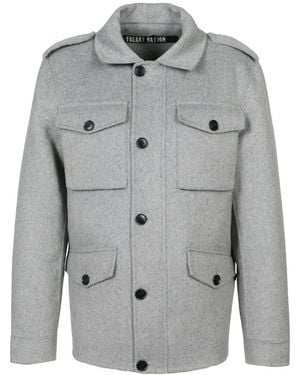 Freaky Nation Wool Blend Field Jacket - Grey
