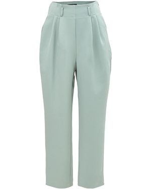 Smart and Joy Belted Carrot Trousers - Green