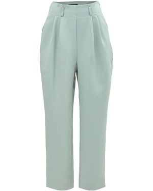 Smart and Joy Belted Carrot Pants - Green