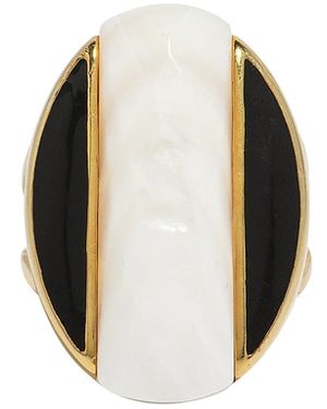 Ogé Jewelry Saraswati Mother Of Pearl Statement Ring - Multicolour