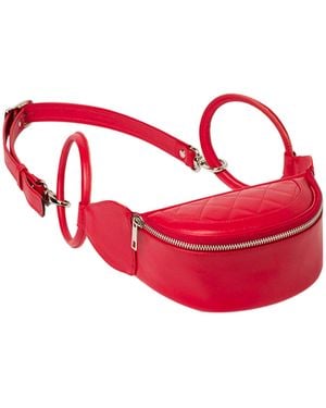 Laura Olaru Nadia Quilted Leather Belt Bag - Red