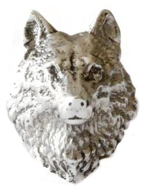 Lee Renee Wolf Lapel Pin – - Metallic