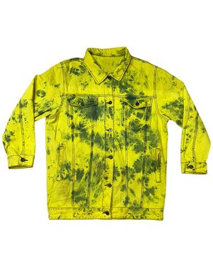 Zasta Studio Denim Jacket Tie Dye Xtra Large C - Yellow