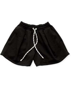 Bradford Row Aphrodite Pleated Shorts - Black