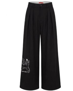 King Naked Dream On Trousers - Black