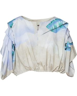 ARTISTA Touch Crop Top - Blue