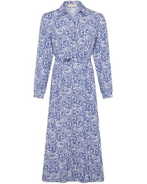 Guinea London And Summer Shirt Dress - Blue