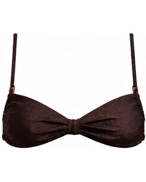 Belletage Swimwear The Copal Bikini Top - Brown