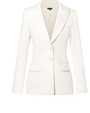 Tia Dorraine Classic Chic Tailored Blazer - White