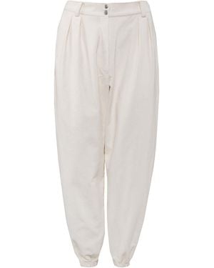 Vestiaire d'un Oiseau Libre ' Corduroy Trousers - White