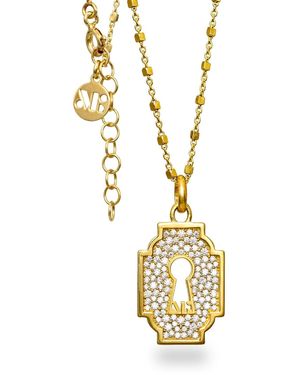 Myrto Katramadou Jewellery Unlocked Lock Necklace-Plated - Metallic