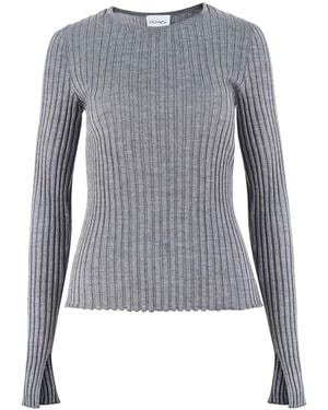 SALANIDA Brera 100% Merino Long-sleeve Top Light Grey