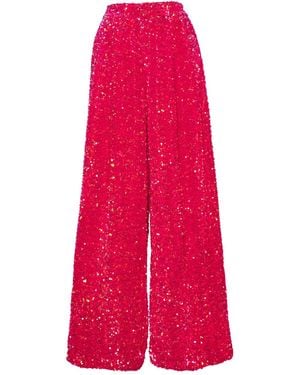 Ofuure Liza Sequin Pants - Red