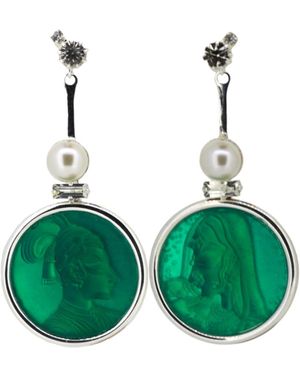 Vickisarge Lover Earrings - Green