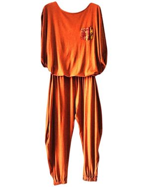 Xclamations UK Labu Jersey Co-Ord Set - Orange
