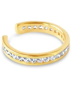 Glamrocks Jewelry Pavé Ear Cuff - Metallic