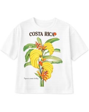 Yumi' Costa Rica Cotton T Shirt - White