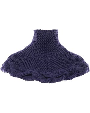 Noria Anis Plum Merino Wool Turtleneck - Blue