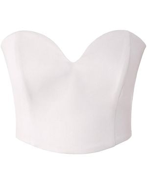 AGGI by HALEWSKI Lara Off Corset Top - White