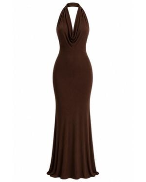 Maison De Gala Selene Mocha Gown - Brown