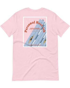 Anchor and Crew Cotton Personal Best-Ish Swimming League Organic Cotton T-Shirt - Pink