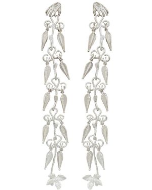 Raxada The Witch's Hand Earrings - White