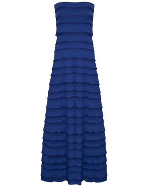 SACHA DRAKE Maddison Strapless Stretch Jersey Dress - Blue