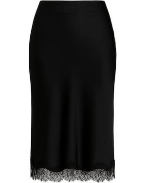 Ats the Label Althea Satin Lace Skirt - Black