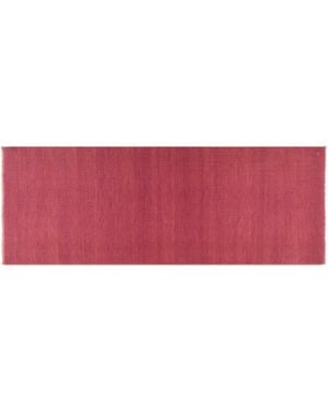 Pink Maharani Cashmere Coral Berry Double Weave Stole - Red