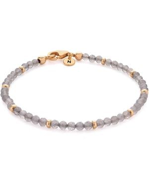Nellou Jewellery Labradorite Orbit Bracelet - Metallic