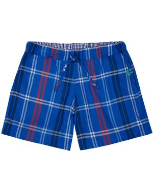 Lounge Loungewear Shorts Whale Design - Blue