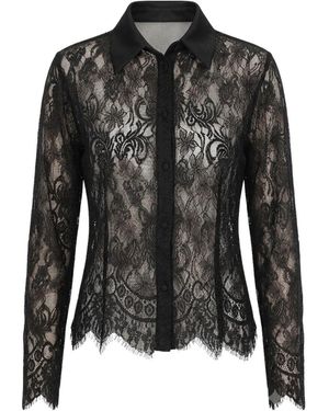 Monlicia Lina Lace Shirt - Black