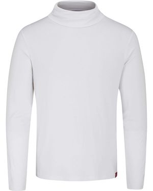 Arthur Beale Bamboo Roll-Neck Base Camp Layer - White