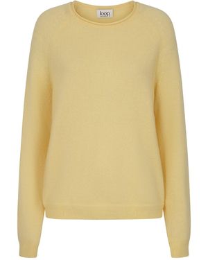 Loop Cashmere Featherweight Jumper - Yellow