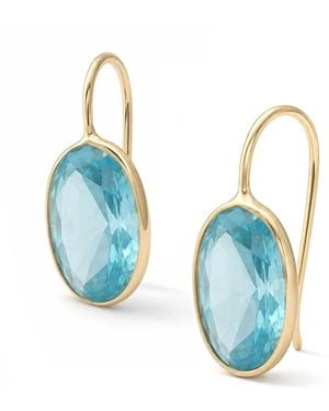 Hye Jane Jewelry Poppy Quartz Earrings - Blue