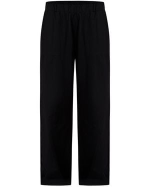 Known Supply High Waisted Cotton Trousers - Black