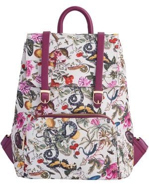 Fable England X Natural History Museum Floral Engravings Small Plum Backpack - Purple