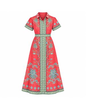 IslaPayal Chelsea Shirtdress - Red